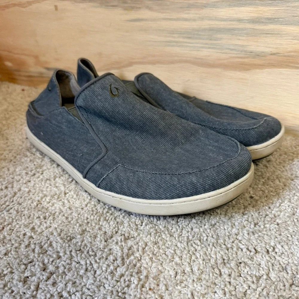 Men's Olukai Slip On Shoes 10 Gray